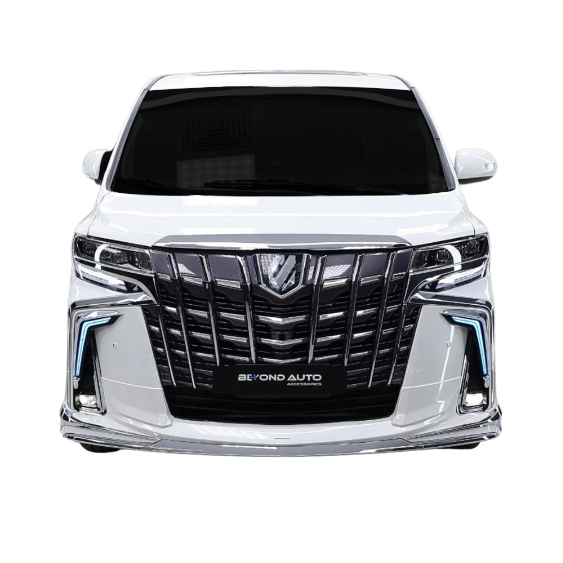 Toyota-Alphard-Body-Kit-V1-Beyond-Auto-Accessories-Front-After