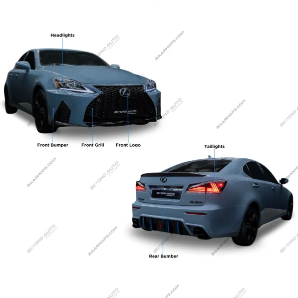 Lexus IS Facelift Upgrade Body Kit - Beyond Auto Accessories - baashops.com