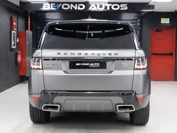 Custom vinyl wrap applied to a Range Rover Sport