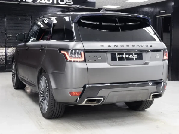Custom vinyl wrap applied to a Range Rover Sport