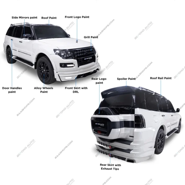 mitsubishi pajero v2 Body Kit beyond auto accessories baashops.com