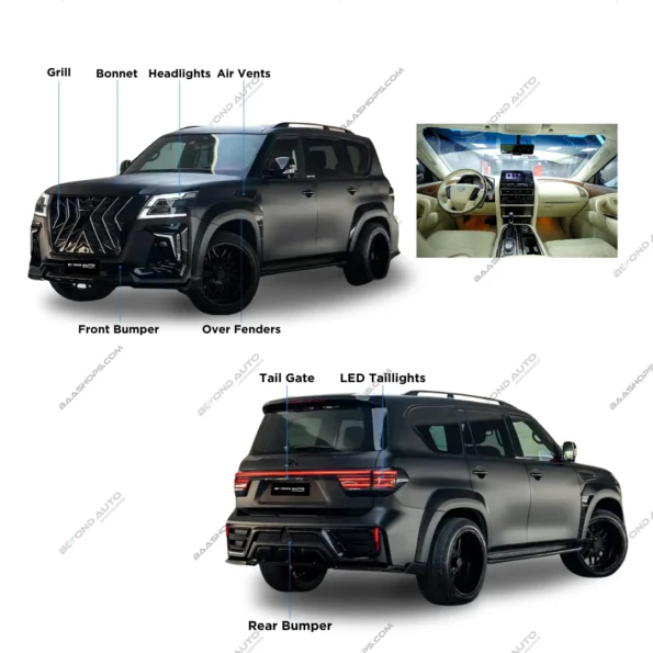Nissan Patrol Black Hawk Body Kit - Beyond Auto Accessories - baashops.com