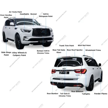 Infiniti QX80 2024 Upgrade Facelift Body Kit - Beyond Auto Accessories - baashops.com