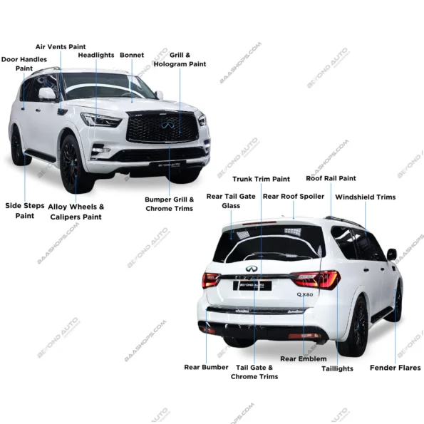 Infiniti QX80 2024 Upgrade Facelift Body Kit - Beyond Auto Accessories - baashops.com