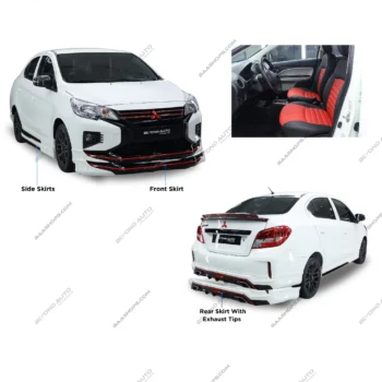 mitsubishi attrage body kit v1 - beyond auto accessories - baashops.com