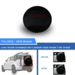 Land Rover Defender Dry Carbon Fiber Spare Tire Cover - Beyond Auto Accessories - baashops.com