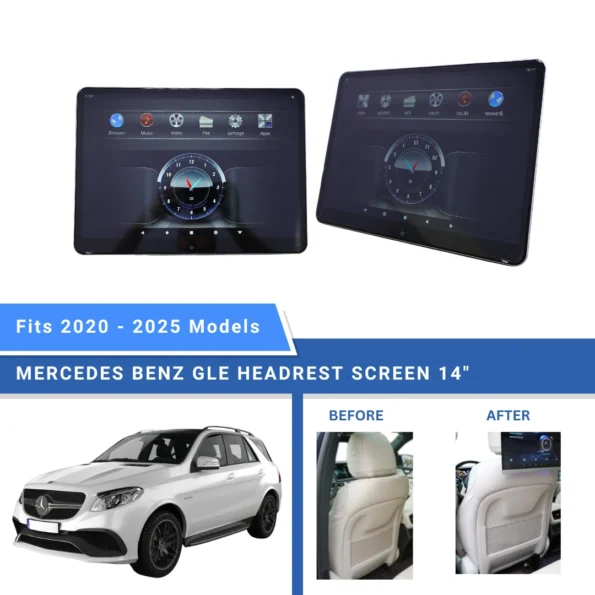 Mercedes Benz GLE Headrest Screen 14_ - Beyond Auto Accessories - baashops.com