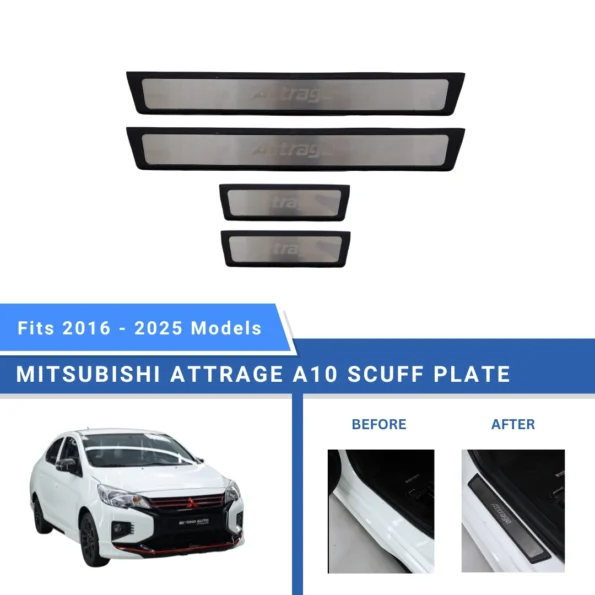 Mitsubishi Attrage Scuff Plate - Beyond Auto Accessories - baashops.com