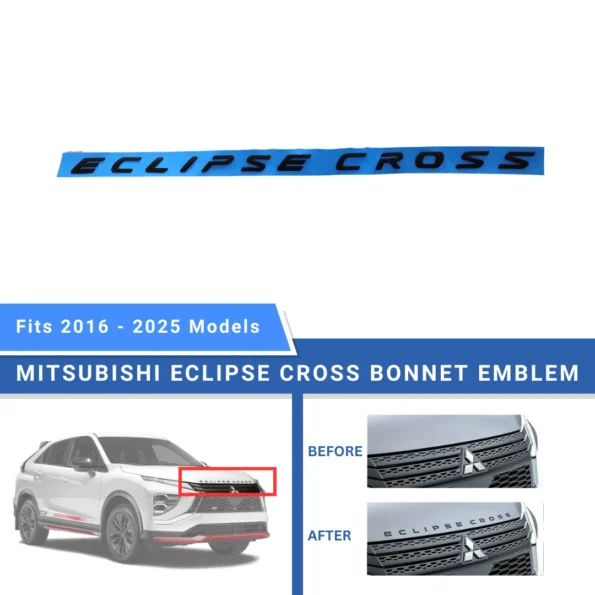 Mitsubishi Eclipse Cross Bonnet Emblem - Beyond Auto Accessories - baashops.com