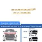 Mitsubishi Montero Sport Chrome Bonnet Emblem - Beyond Auto Accessories - baashops.com