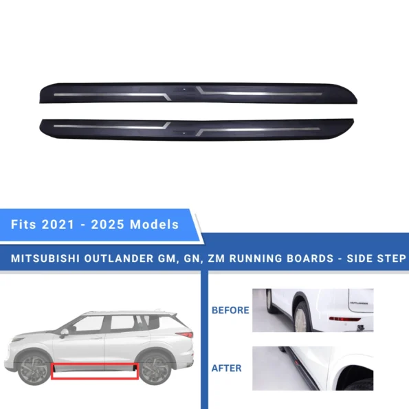 Mitsubishi Outlander Running Boards - Side Steps - Beyond Auto Accessories - baashops.com