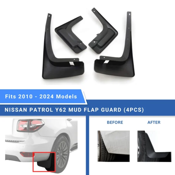 Nissan Patrol Y62 Mud Flap - Beyond Auto Accessories - baashops.com
