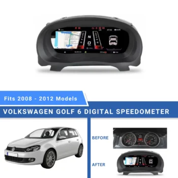 Volkswagen Golf 6 Digital Speedometer - Beyond Auto Accessories - baashops.com