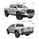 Toyota Hilux GR Sport Body Kit Facelift Upgrade – Beyond Auto Accessories – baashops.com