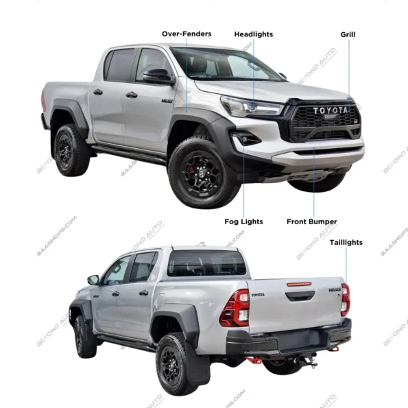 Toyota Hilux GR Sport Body Kit Facelift Upgrade - Beyond Auto Accessories - baashops.com