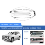 Toyota Land Cruiser 300 window chrome trims - Beyond Precision Auto Accessories - www.baashops.com