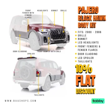 Mitsubishi Pajero Black Hawk Body Kit Upgrade - Beyond Precision Auto Accessories - www.baashops.com