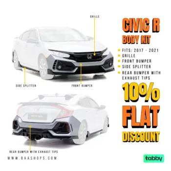 Honda Civic R Body Kit Upgrade - Beyond Precision Auto Accessories - www.baashops.com